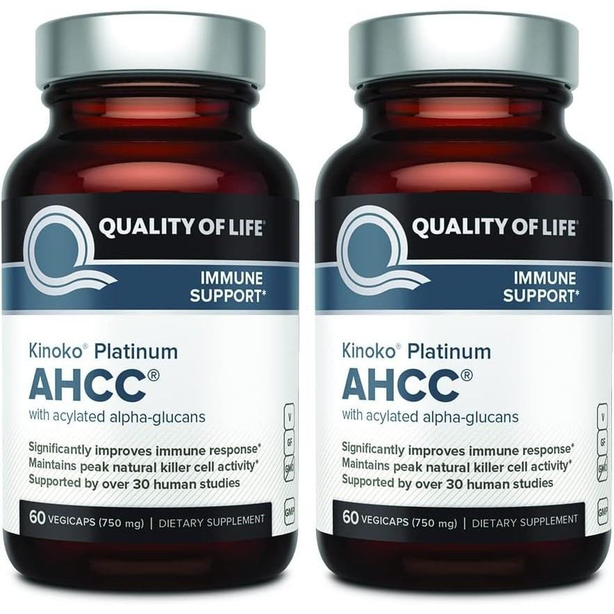 คุณภาพของผลิตภัณฑ์เสริมอาหาร Kinoko Platinum AHCC ระดับพรีเมียม – AHCC 750 มก. – 60 แคปซูลผักช่วยเพิ