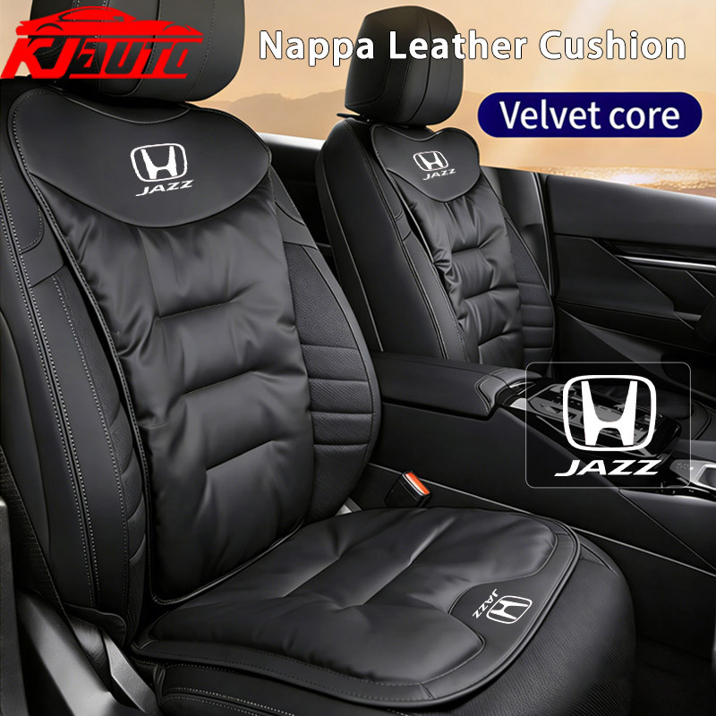 Honda Jazz Nappa หนังเบาะรองนั่งรถหนา Anti-Slip สําหรับด้านหน้าและด้านหลังสําหรับ Jazz G2 GE GC G3 G