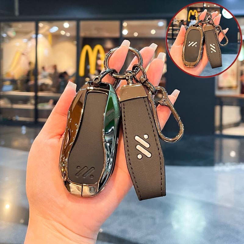 6D สังกะสีกุญแจรถสําหรับ MG IM6 L7 LS6 LS7 L6 IM สมาร์ทรีโมทพวงกุญแจรถอุปกรณ์เสริม TVAJ