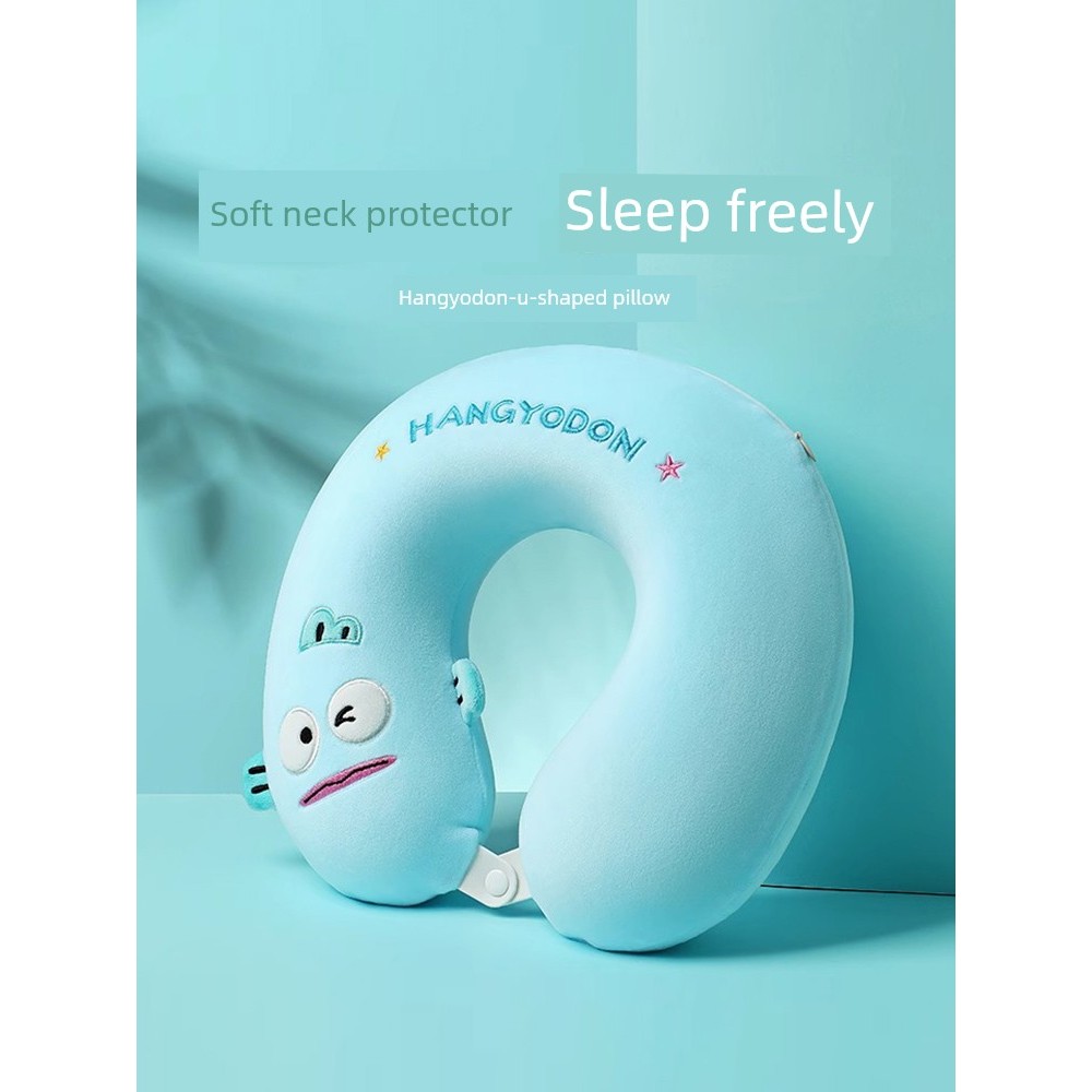 หมอนรองหลัง หมอนรองคอ MINISO MINISO หมอนรูปตัว U ครึ่งฟิชแมน หมอนรูปตัว U หมอนรองคอ หมอนรองคอเครื่อง