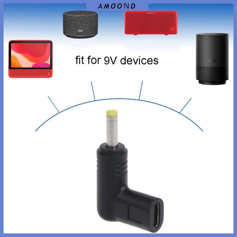 AMOOND USB Type C Plug to DC Jack Power Adapter 9V USB C Female to DC Male Converter for Laptop Rout