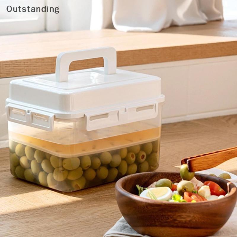 ที่โดดเด่น 5L กิมจิกดภาชนะเก็บผักดองสําหรับ Gherkin Sauerkraut กิมจิภาชนะเก็บและหมักใหม่