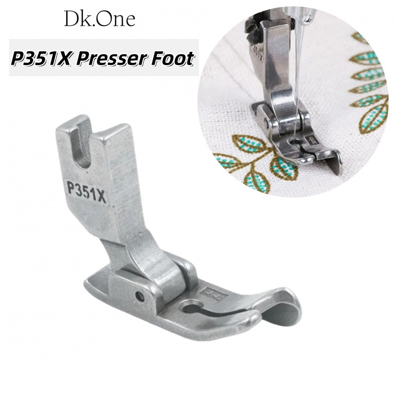 1 PCS P351x ขวา Edge Guide Presser เท้า Universal ขวาด้านข้างท่องเที่ยวฟุต 3-10 มม.สําหรับจักรเย็บผ้