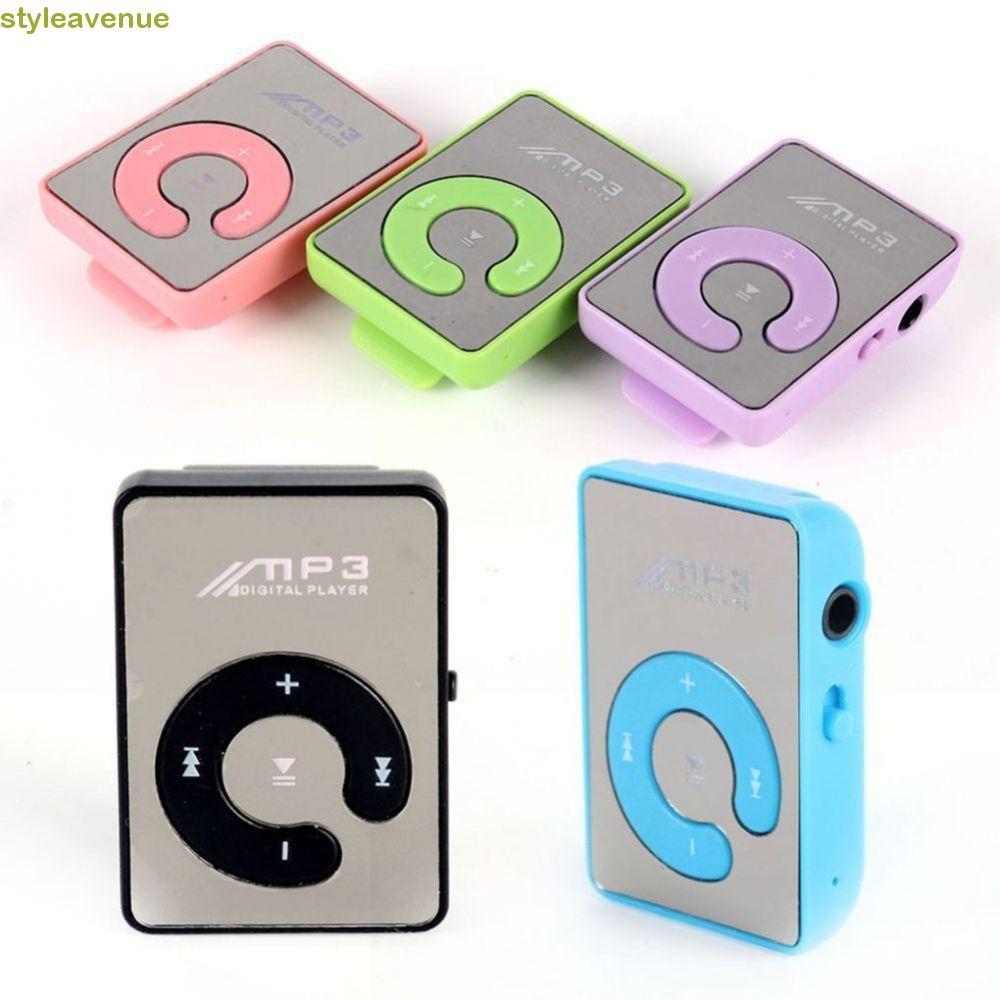 STYLEAVENE Mp3 เครื่องเล่นเพลง TF Card แบบพกพากีฬา Media Player Walkman กีฬาวิ่งเครื่องเล่นเพลง