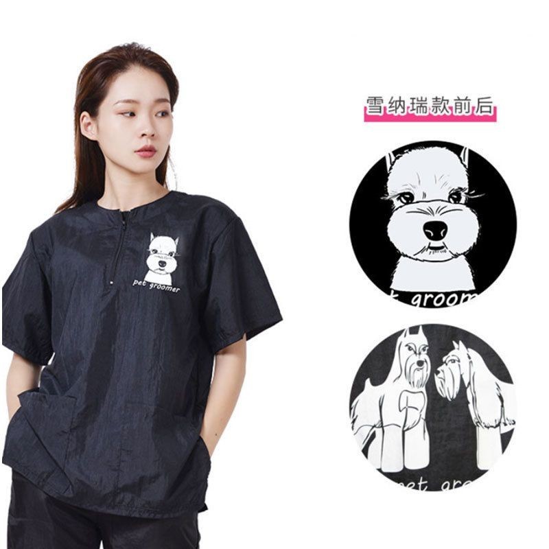 เสื้อผ้าทำงานสำหรับช่างเสริมสวยสัตว์เลี้ยง น้ำหนักเบา ป้องกันการซึมน้ำ ขนาดใหญ่ เหมาะสำหรับทั้งชายและหญิง