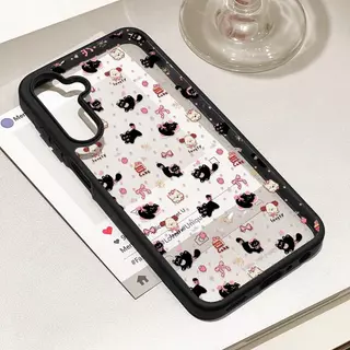 Cute Cat เคสFor Samsung A57 A36 A15 A56 A55 A06 A07 A17 A16 A35 A12 A13 A14 A25 A54 A26 A34 A05S S24 FE S26 S25 Ultra