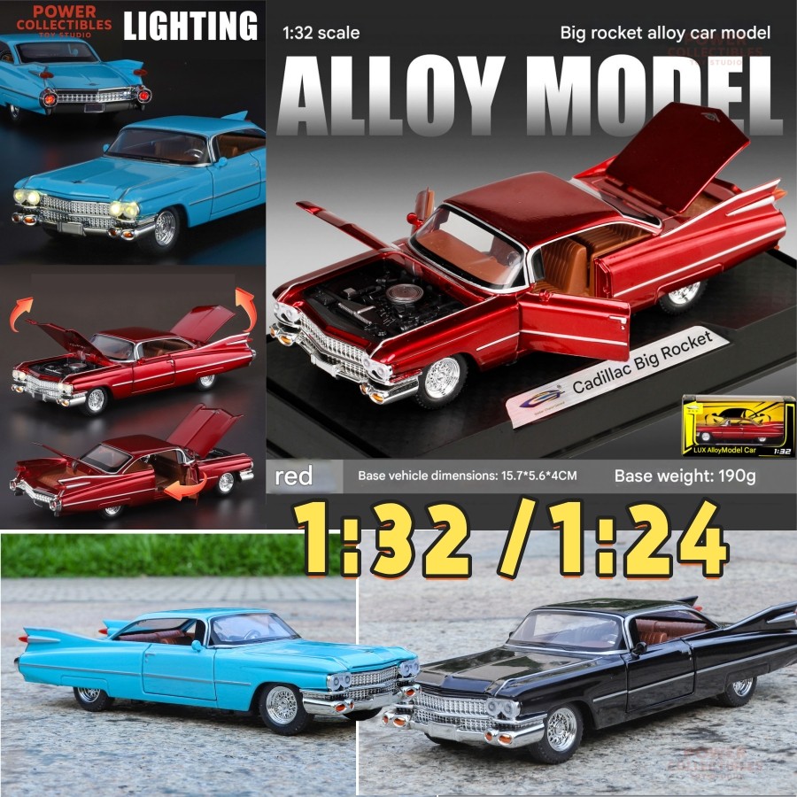 [ของขวัญเด็ก]Big Rocket Series Alloy รถเหล็กโมเดล 1:24-สะสมสไตล์วินเทจรถของเล่นสําหรับเด็กและนักสะสมBT723-W