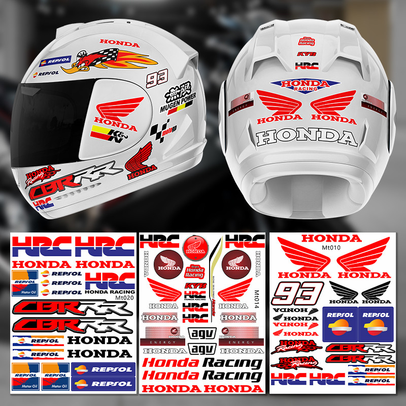 เหมาะสําหรับรถจักรยานยนต์ฮอนด้า Creative HRC สติกเกอร์ CBR Body โลโก้รถกันน้ํา showa Shock Absorptio