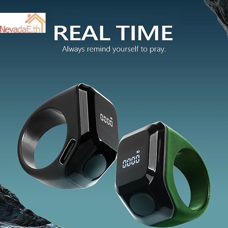 ND Digital Ring Finger Counter พร้อมจอแสดงผล OLED Silent Touch Type-C ชาร์จ Tally Counter สําหรับฟิตเนสกอล์ฟ A