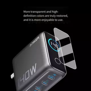 สําหรับฟิล์มกันรอยหน้าจอเครื่องชาร์จ Anker 140W GaN Charger ฟิล์มกันรอย