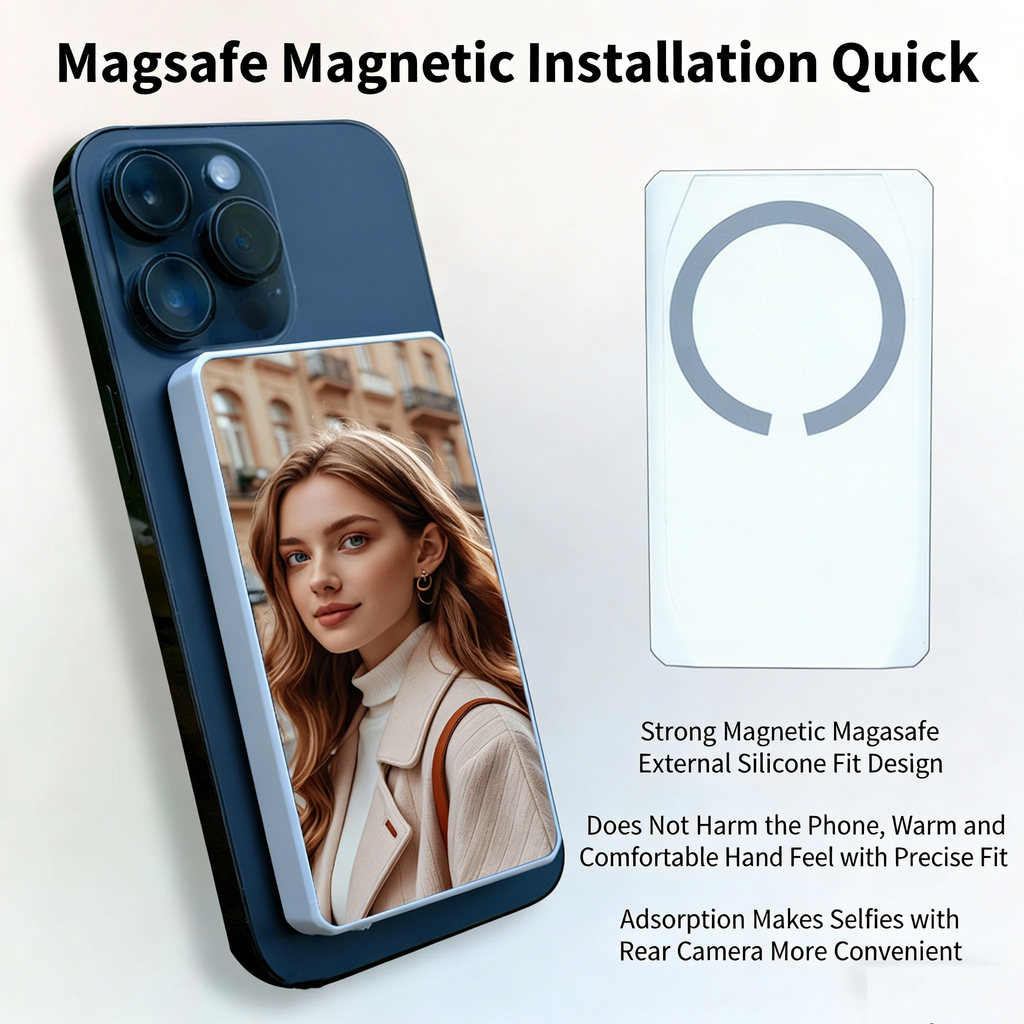 โทรศัพท์ Vlog Selfie Monitor หน้าจอการเชื่อมต่อไร้สายกล้องด้านหลังสําหรับ Selfie Vlog Live Stream พร