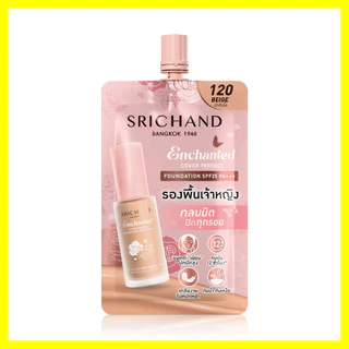 Srichand Enchanted Cover Perfect Foundation 7g #120 Beige รองพื้นเนื้อซอฟต์แมท ศรีจันทร์.