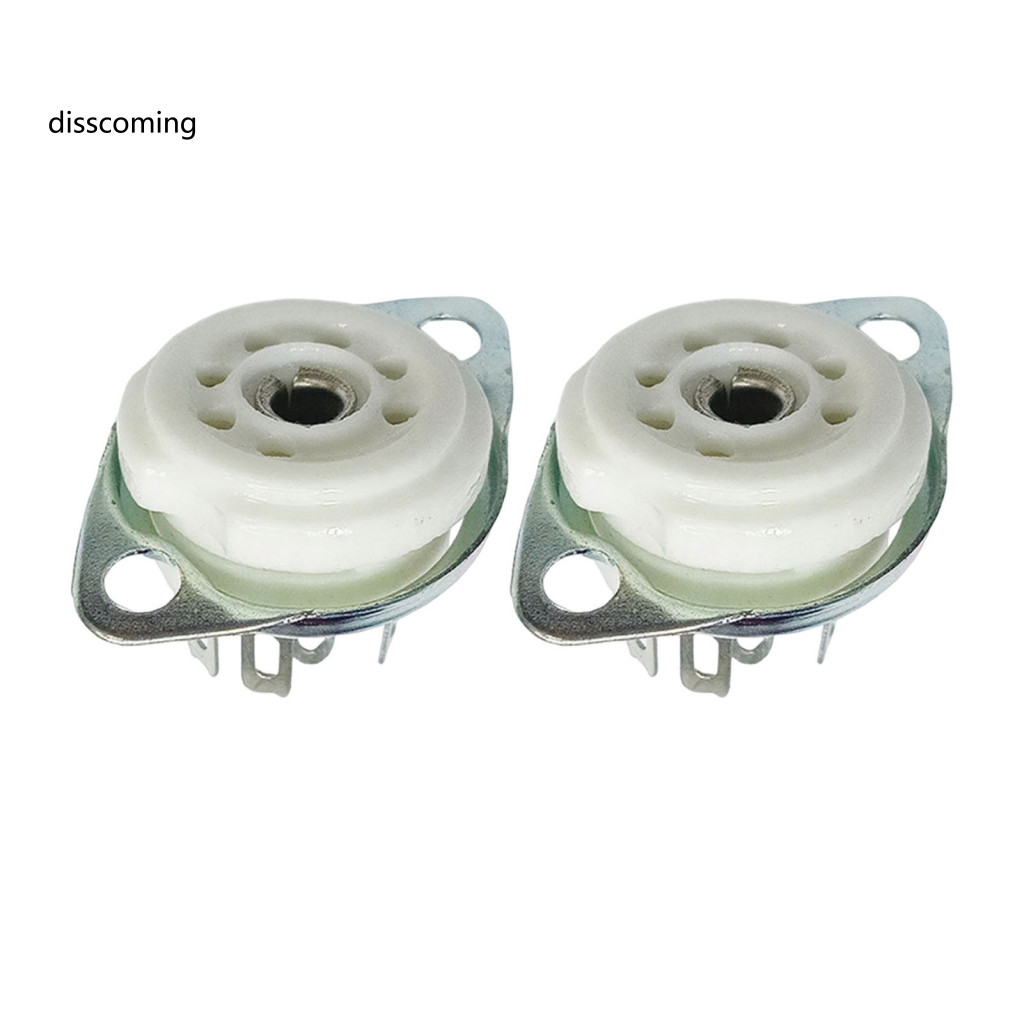 สูญญากาศหลอดซ็อกเก็ต 6j1 หลอดซ็อกเก็ต 2 ชิ้น 7-pin เซรามิคซ็อกเก็ต Gzc7-f Golden Plated สูญญากาศผู้ถ