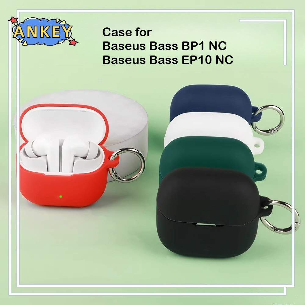 Case for Baseus Bass EP10 NC Earphone Protective Cover Baseus Bass BP1 NC Anti-fall Soft Silicone Wireless Earbuds Carrying