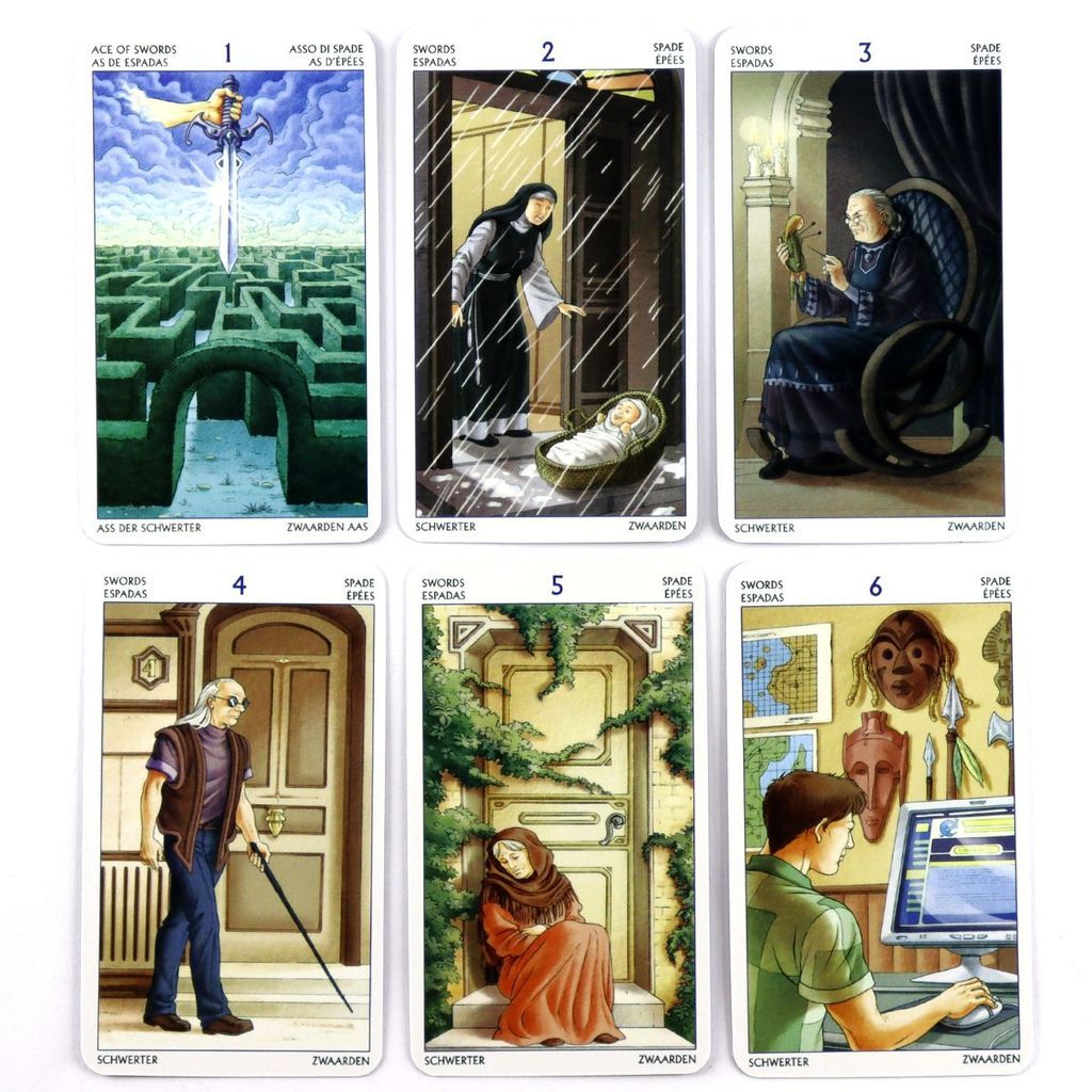 Spots宇宙的启示Tarot of the 78 Doors 道门塔罗牌英文卡牌X6cm塔罗牌Cosmic Apocalypse Tarot of twer fuhkAN2AgR0114