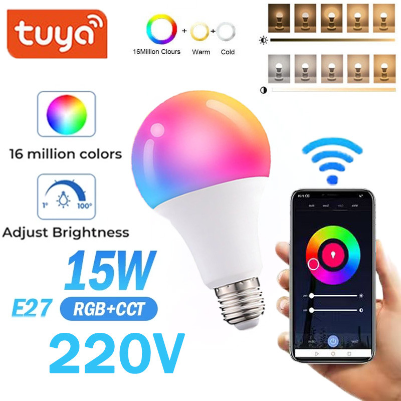 พร้อมส่ง Xiaomi Youpin หลอดไฟ LED 10W E27 RGB WiFi ควบคุมแอป อัจฉริยะ เปลี่ยนสีได้ 16 ล้านสี สำหรับตกแต่งห้อง