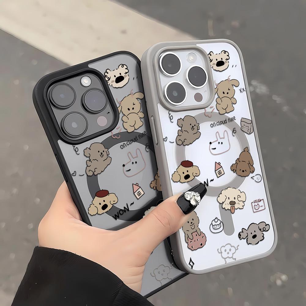 Magnetic เคสFor Samsung A16 A17 A55 A56 A06 A37 A57 A07 A25 A26 A36 A35 A15 A54 ใส แม่เหล็ก กันกระแทก zoo