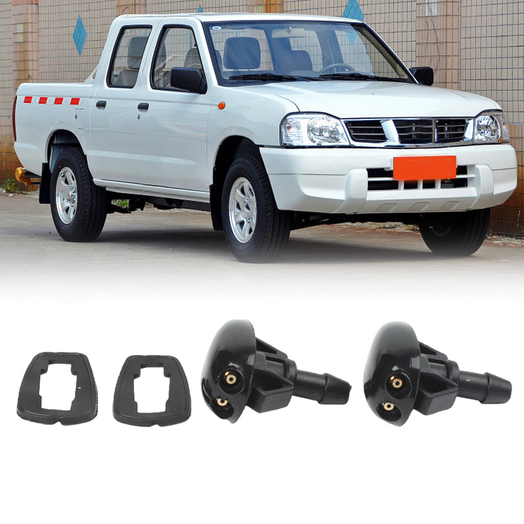 [ES] ❀2 * หัวฉีดเครื่องซักผ้ากระจกหน้าสําหรับ Nissan Navara D22 D40 รถกระบะ Silvia S14/15