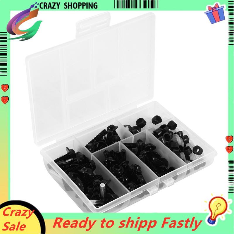 158PCS Universal รถจักรยานยนต์ Fairing สกรูถั่วชุด Moto Body Work Bolts สกรูสําหรับ YZF R1 R6 R3 200