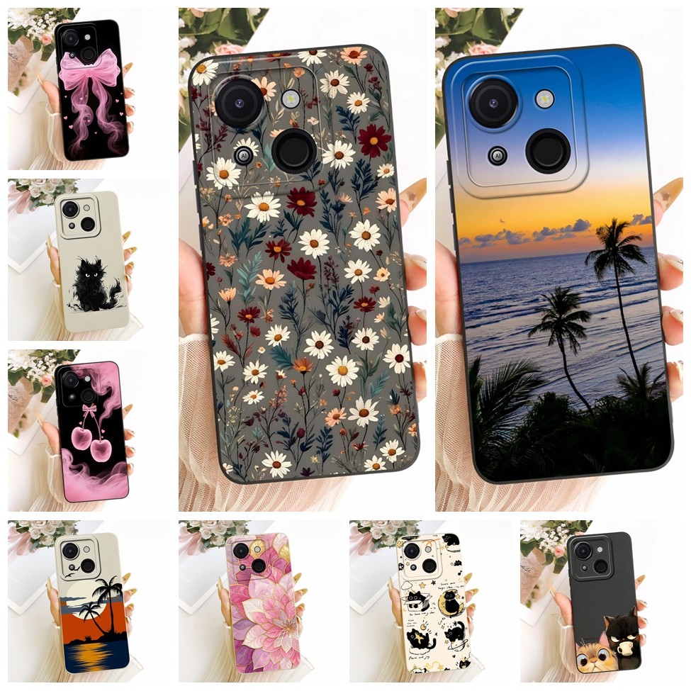 Casing ITEL A50c Phone Case ITEL A06 Cover Fashion Cartoon Cute Funny Painted Silicone Phone Case