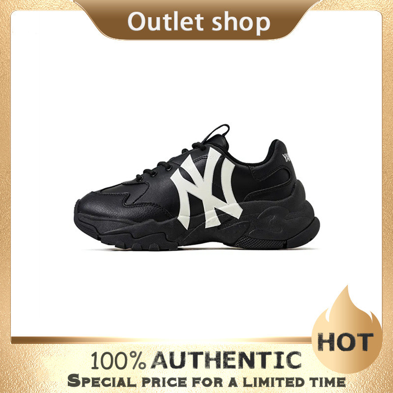 รองเท้ากีฬาแฟชั่น MLB Big Ball Chunky "Black" 3ASHC101N - สำหรับผู้ชายและผู้หญิง ลดราคาจริง