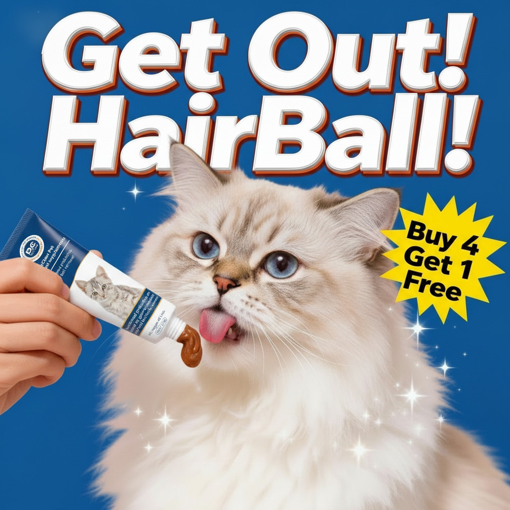 Petclear Pet Nutrition Supplement Hairball Solution 120g ช่วยระบายก้อนขน ลดอาการอาเจียน ขนมแมวเลีย เจลกำจัดก้อนขนแมว