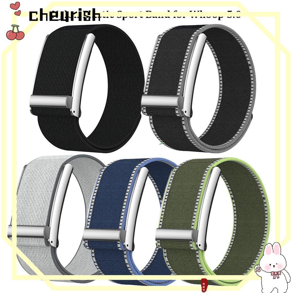 CHEURISH Elastic Sport Band, Nylon Adjustable Fitness Tracker Strap, Scratch-proof Breathable Bicep 