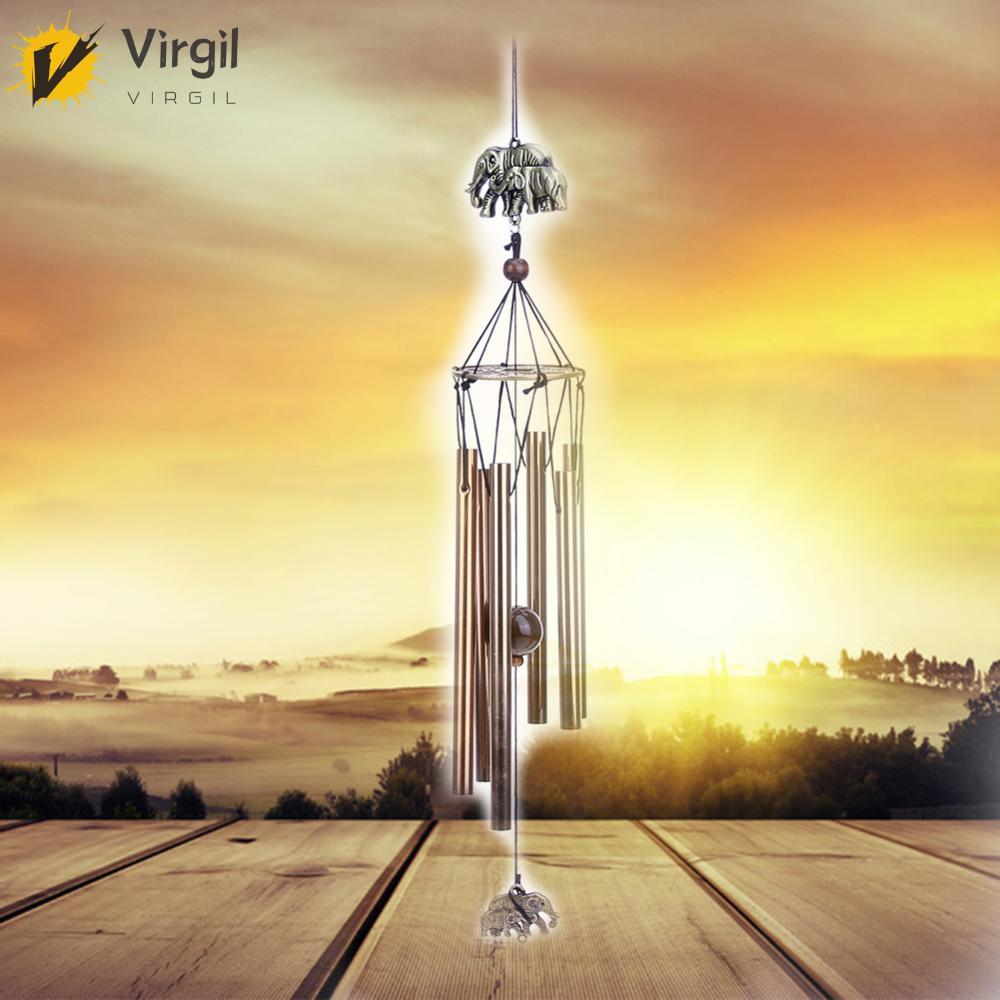 [Virgil.th] 6 หลอด Memorial Wind Chimes อลูมิเนียมแขวน Wind Chimes Bells จี้ Swing ท่อโลหะ Wind Chim