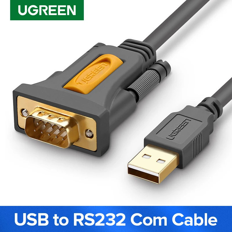 Ugreen USB to RS232 COM Port Serial PDA 9 DB9 Pin อะแดปเตอร์สายเคเบิล Prolific pl2303 สําหรับ Window