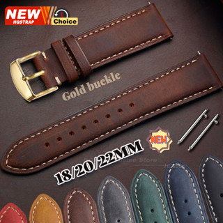 ทองจับมือวินเทจสายนาฬิกาหนังแท้18มิลลิเมตร20มิลลิเมตร22มิลลิ…