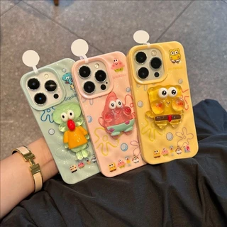 เหมาะสําหรับ IPhone 16 15 14 13 12 11 Pro Max X XR XS Max 7 8 Plus น่ารัก 3D ตุ๊กตาเคสโทรศัพท์การ์ตูนสัตว์