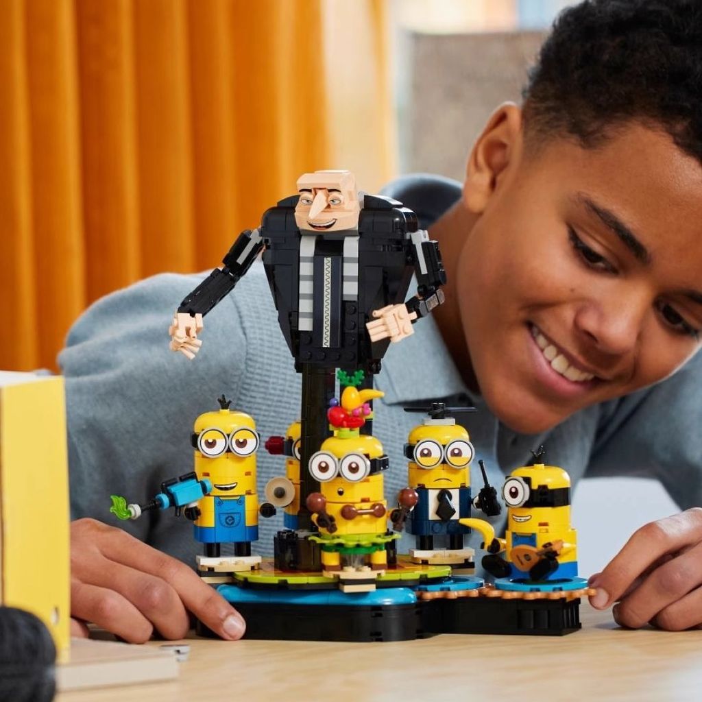 เข้ากันได้กับเลโก้ Despicable Me 4 Gru และ Minions 75582 เด็กการศึกษาประกอบของเล่นของขวัญสําหรับชายห