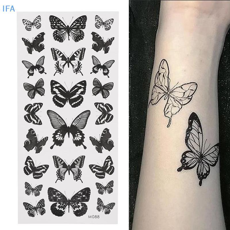 IFA 1 แผ่นกันน้ําชั่วคราว Tattoo Stier 3D Fake Tattoo Leg Arm Art ดี