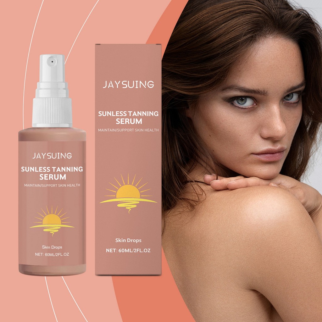 Herbal Sunless Tanning Spray Moisturizing Rapid Tanning Gentle Liquid สําหรับสร้างผิวมีเสน่ห์