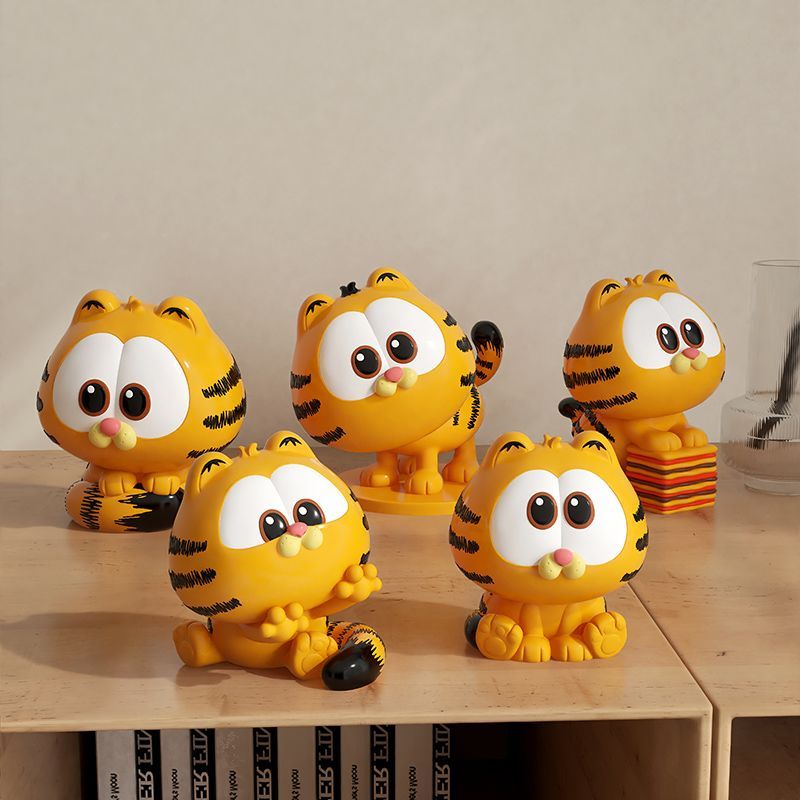 Hot Sale#Trendy Garfield Movie Merchandise Figurine Living Room Office Desk Decoration Office Birthd