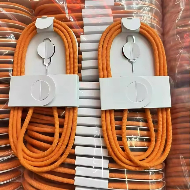 60W ประเภท C ทอผ้าสําหรับ Apple iPhone 16 15 14 13 17 Pro Max 17 Air USB-C Fast Charging 1M สายโทรศัพท์