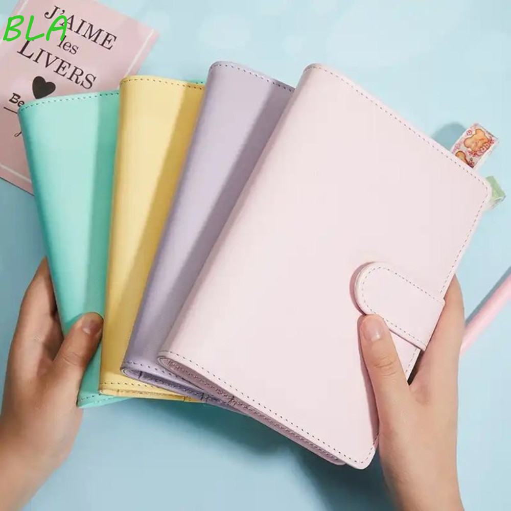 BLAZELINK A5/A6 Binder Notebook Cover, PU หนัง 6 แหวน Binder ปกสมุดหลวม, เครื่องเขียนพร้อมช่องเสียบปากการีฟิล|Color Journal Agenda Planner Cover Notes