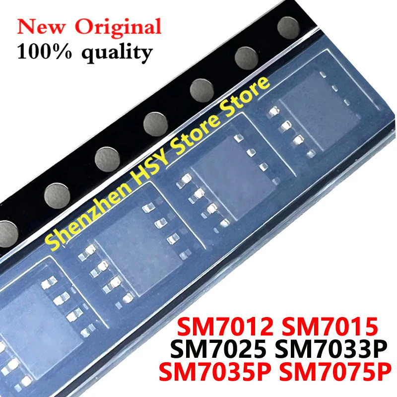 5PCS SM7012 SM7015 SM7025 SM7033P SM7035P SM7075P sop-8 ชิป ic
