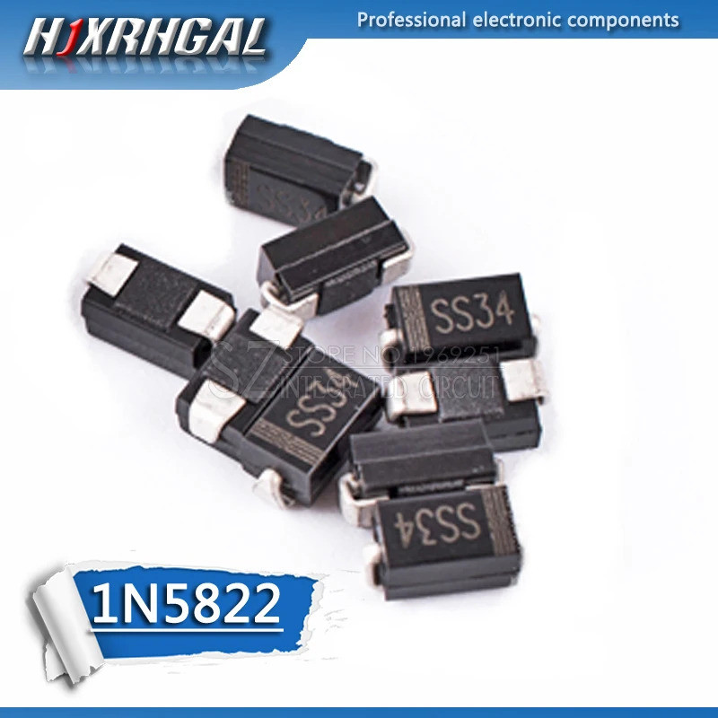1PCS 1N5822 SS34 5822 SMD SMA do-214ac IN5822 Schottky ไดโอด ss34