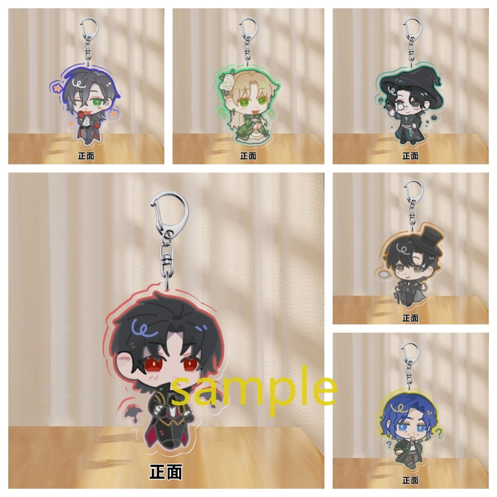 Klein Moretti Leonard Mitchell Anime KeyChain Lord of Mysteries Men Key Chain สําหรับผู้หญิงรูปการ์ต