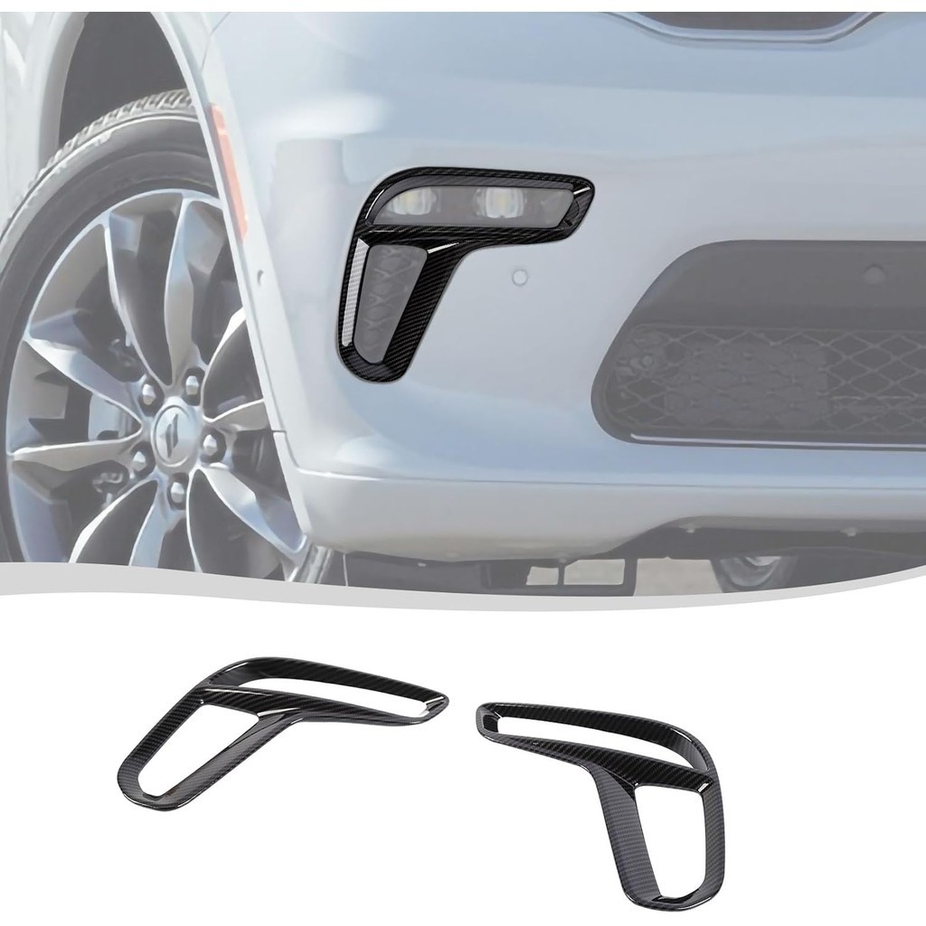 Voodonala สําหรับ Dodge Durango 2021-2025 ด้านหน้าหมอก Bezels ฝาครอบสําหรับ Dodge Durango 2021-2025 