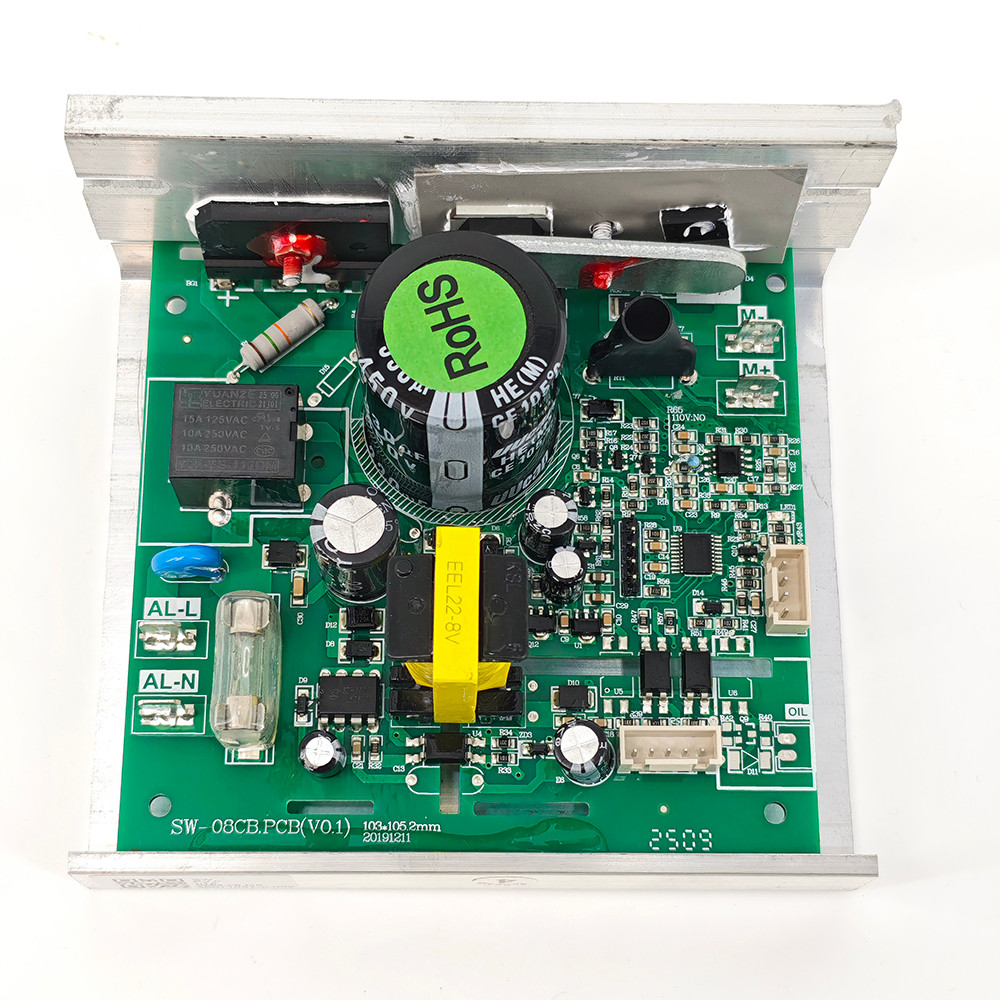 SW-08CB.PCB (V0.1) แผงควบคุมมอเตอร์ลู่วิ่งไฟฟ้า แผงวงจรควบคุมลู่วิ่ง แผงจ่ายไฟ