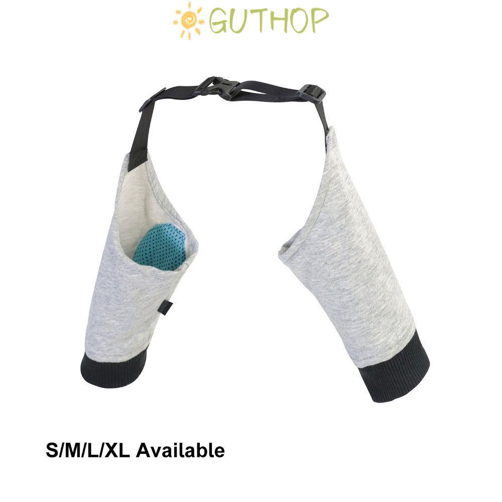 GUTHOP ฝาครอบขาด้านหน้า สนับเข่ารองรับข้อต่อ อุปกรณ์ป้องกันข้อศอกสุนัข แขนกู้คืนป้องกันการเลีย
