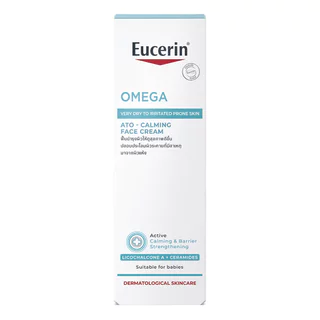 Eucerin ยูเซอริน โอเมก้า อะโท-คาล์มมิ่ง เฟซ ครีม 50 มล. สำหรับผิวที่แห้งและผิวระคาย