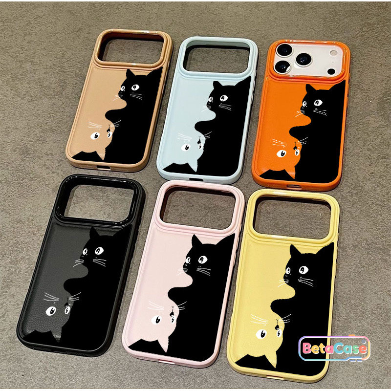เคสโทรศัพท์ไอโฟน ลายแมวขาวดำ การ์ตูนน่ารัก มีความสนุกสนาน for iPhone 17 16 15 14 13 12 11 17ProMax 17Pro 16plus