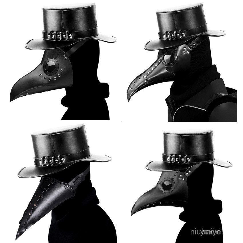 PLAGUE DOCTOR MASK HALLOWEEN PROPS COSTUME STEMPUNK GOTHIC COSPLAY RETRO LEATHER BIRD MASK S4MP NBKK