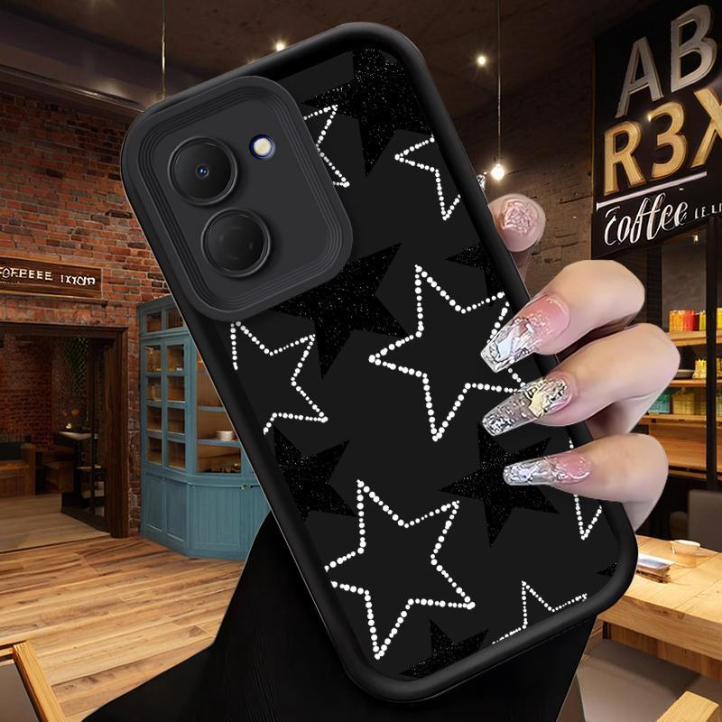 สําหรับ Tecno Spark GO 3 Spark GO 2 Spark Go 1Black Star เคสโทรศัพท์ Techno Spark GO3 GO2 Go1 KN3 KM