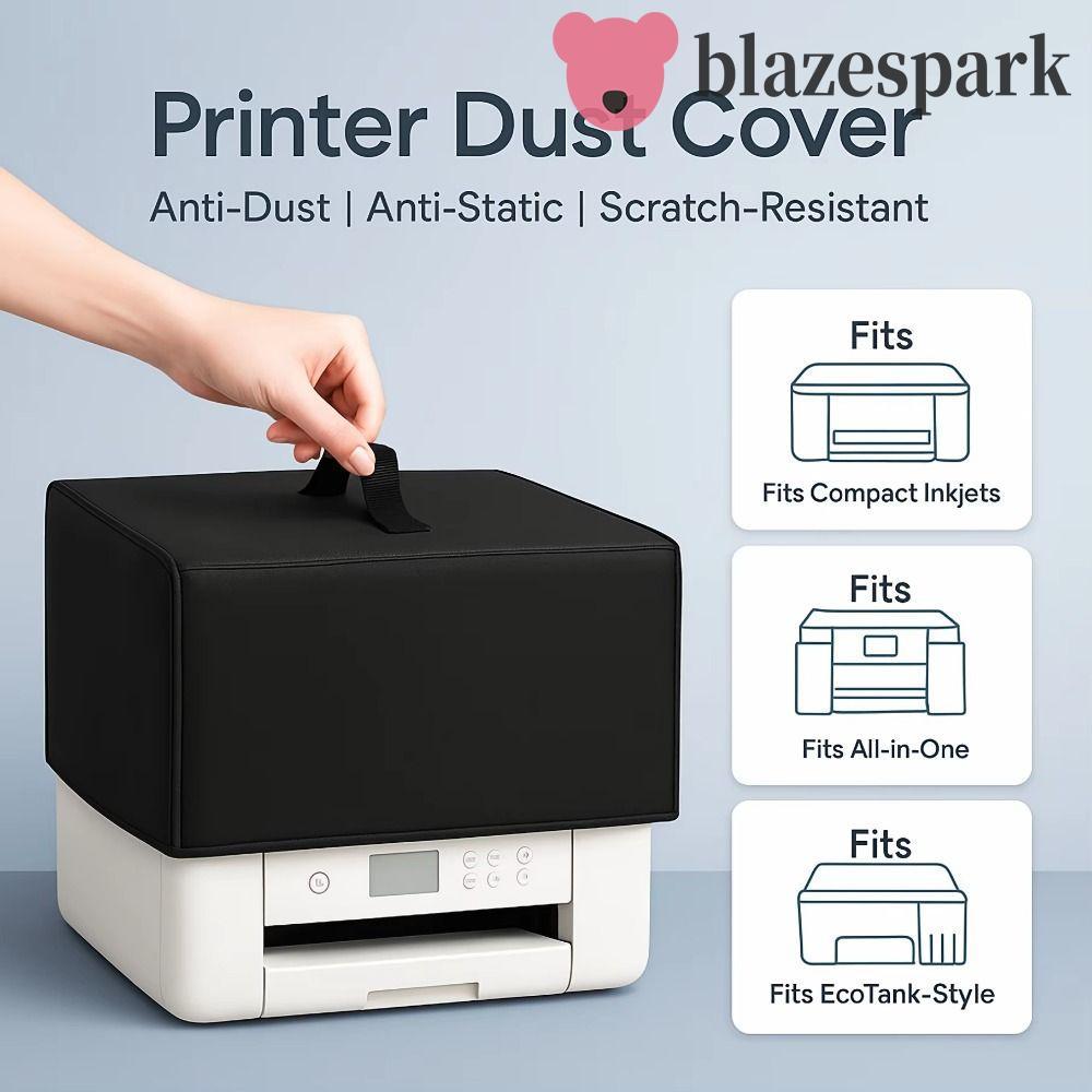 BLAZESPARK ผ้าคลุมกันฝุ่นเครื่องพิมพ์, Anti-Static เสริม Handle Printer Cover Case, Dust Cover Case กันน้ําเปิดด้านล่างพร้อมสายรัดกันฝุ่น Study Room