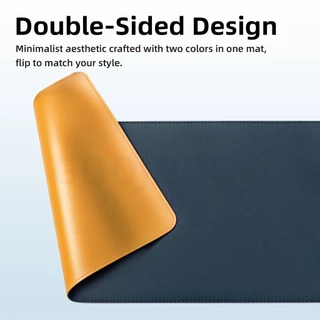 GOOJODOQ Double-sided Leather Mouse Pad 70x30cm Oversized Waterproof & Scratch-resistant Durable & Easy to Store