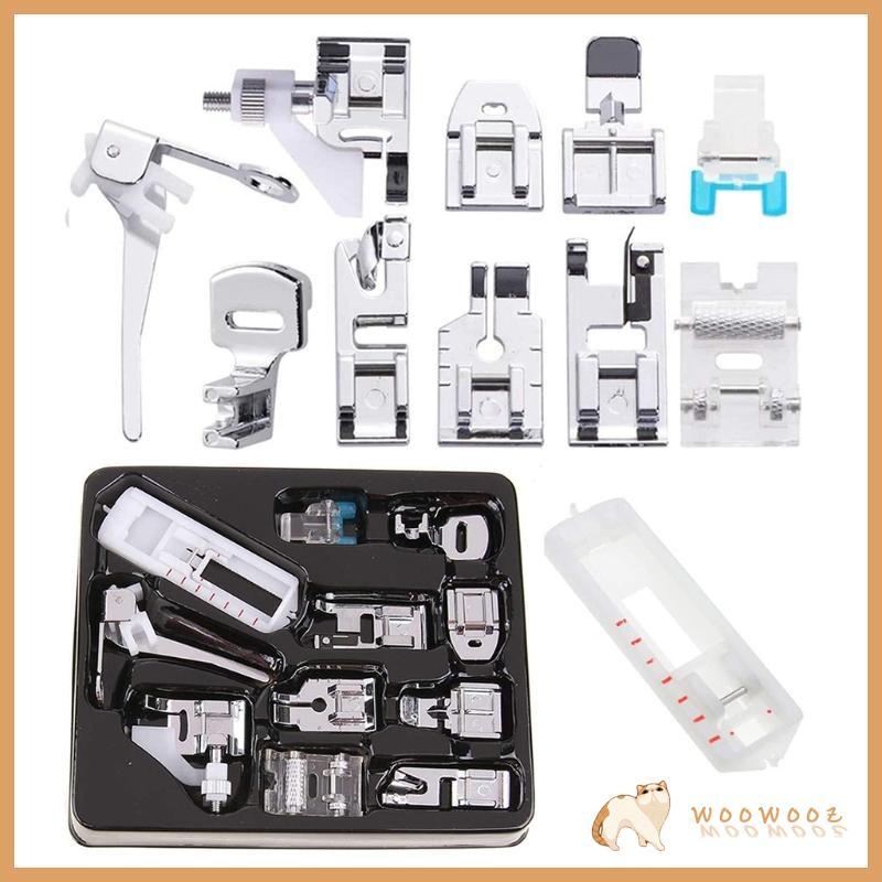 WOW 11pcs Presser เท้าสําหรับ Brother นักร้อง Janome บ้านจักรเย็บผ้าอะไหล่อุปกรณ์เสริม Universal เย็